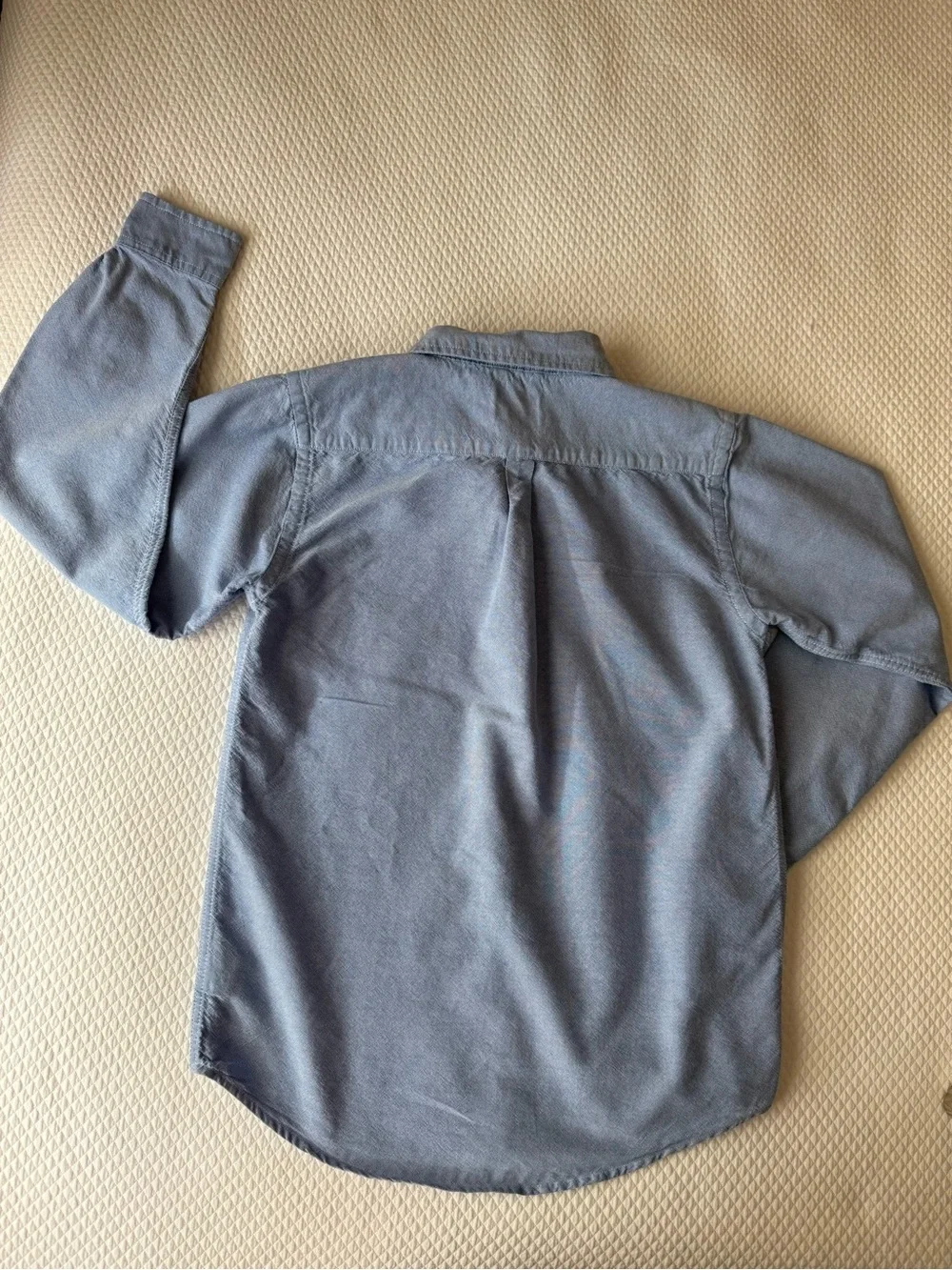 The Children’s Place Blue Oxford Button Down Shirt Boys Size L 10/12